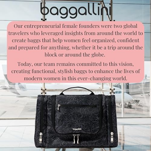 Baggallini High-Quality Toiletry Kit for Men and Women on Business Trips | Baggallini Travel Toiletry Kit Featuring Com