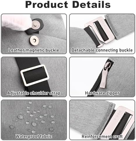 BIRDDIE Anti-Theft Travel Bag - Large Capacity Chest Sling Bag for Travel and Sports | BIRDDIE Anti-Theft Travel Bag -