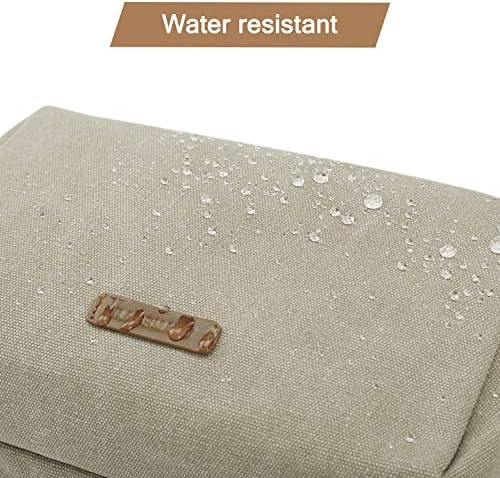 Men's Water-resistant Toiletry Bag - BAGSMART Dopp Kit Canvas Travel Organizer - Black - Large - Image 10