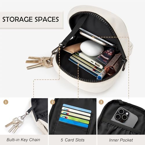 KALIDI Multi Position Crossbody Sling Bag for Women Men with Adjustable Strap