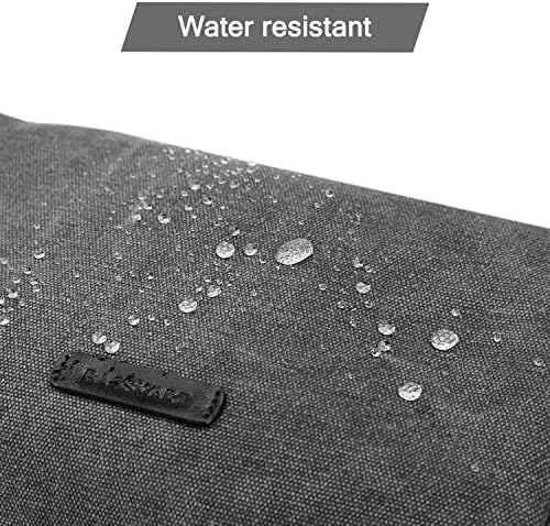 Men's Water-resistant Toiletry Bag - BAGSMART Dopp Kit Canvas Travel Organizer - Black - Large - Image 4