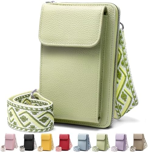 Women's Small PU Leather Crossbody Bag for Phone, 7 Inches | DBPBToU Women's PU Leather Crossbody Phone Purse, 7 Inches