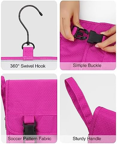 Relavel Travel Toiletry Bag for Men, Large Capacity Travel Kit, Hanging Toiletry Bag for Women