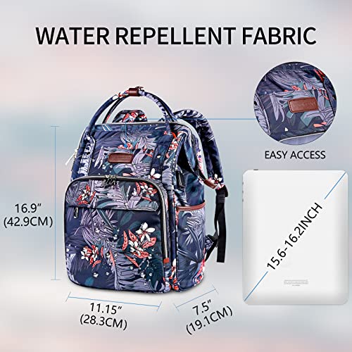 Sac à Dos VANKEAN pour Ordinateur Portable Femmes 15,6 Pouces Élégant Hydrofuge avec USB et Blocage RFID pour Travail et