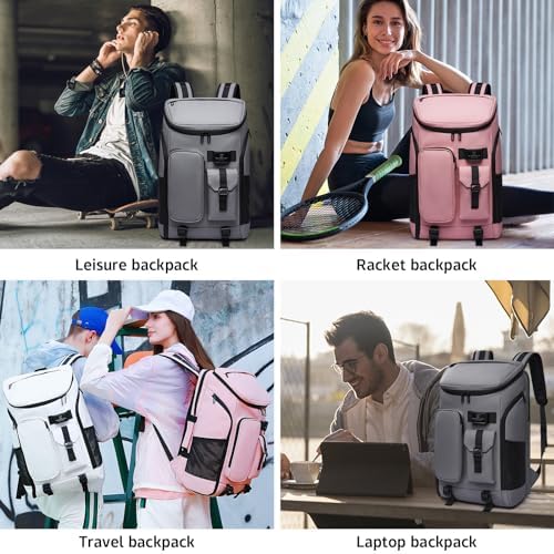 Men's Travel Backpack, 17.3 Inches Business Laptop, Water-Resistant, Carry on Airline Approved, USB Charger Port, 18x14x