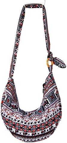 KARRESLY Women's Ethnic Style Sling Crossbody Bag with Adjustable Strap