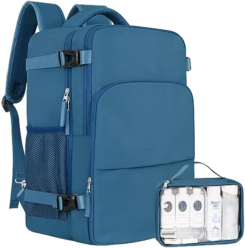 Women's Flight Approved Travel Backpack with USB Charging, Lightweight & Waterproof, Ideal for College, Work and Travel
