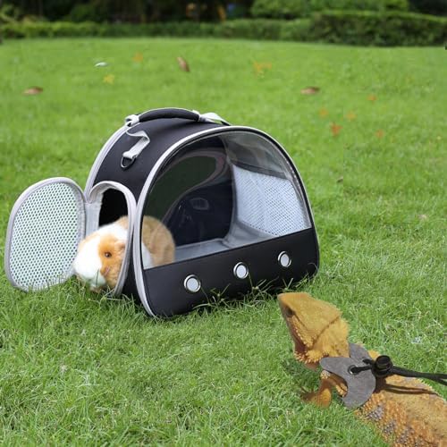 Bearded Dragon Travel Backpack with Harness and Leash Set Airline Approved Bearded Dragon Lizard Backpack Travel Carrier
