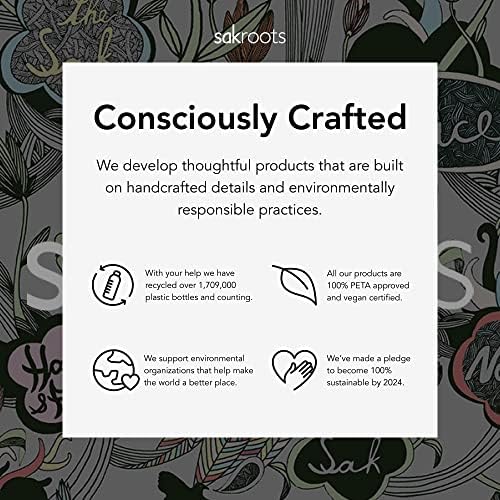 Sakroots Eco Twill Crossbody Purse for Everyday Use and Travel - Zipper Closure & Adjustable Strap