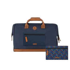 Cabaïa Sac à dos cabine Duffle bag Chicago - Grand Sac Voyage Bleu Élegant et Spacieux