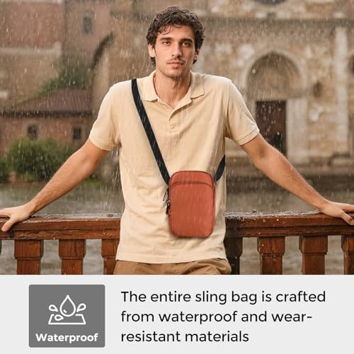 Tibroni Anti Theft RFID Crossbody Bag for Men and Women | Tibroni Sling Bag with Zipper Lock for Men and Women | Tibron