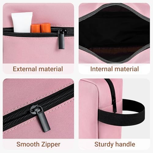 Elviros Lightweight Travel Toiletry Bag for Women and Men Travel Essentials Gifts for Men(Navy Blue) Global Recycled Sta