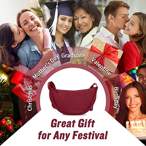 EVGLOW Nylon Crescent Crossbody Bag - Trendy Women's Travel Sling Bag EVGLOW Nylon Crescent Crossbody Bag - Small Men's