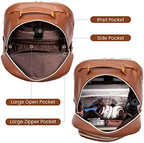 Laptop Backpack Purse for Women Work Travel Black OEKO-TEX STANDARD 100 Laptop Backpack Purse for Women College Black Qu