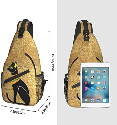 ASYG Egyptian Sling Bag Casual Backpack Crossbody Daypack Casual Use Men Women Multifunctional Style