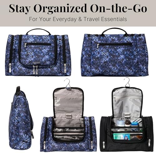 Baggallini High-Quality Toiletry Kit for Men and Women on Business Trips | Baggallini Travel Toiletry Kit Featuring Com