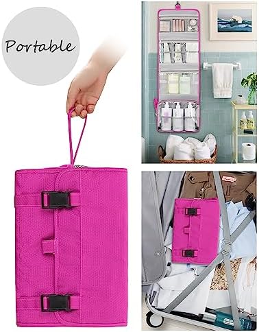 Relavel Travel Toiletry Bag for Men, Large Capacity Travel Kit, Hanging Toiletry Bag for Women