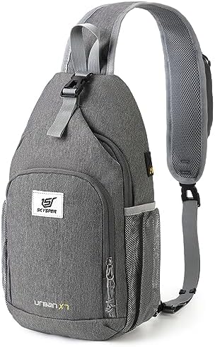 SKYSPER Anti-RFID Crossbody Sling Backpack for Women Men(Army Green) SKYSPER Travel Hiking Crossbody Bag for Women Men