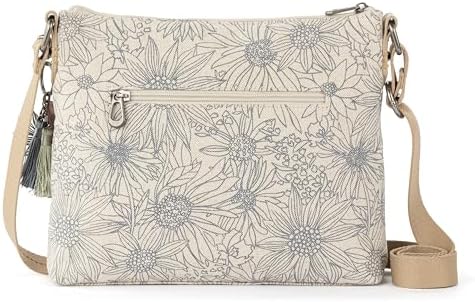 Sakroots Eco Twill Crossbody Purse for Everyday Use and Travel - Zipper Closure & Adjustable Strap