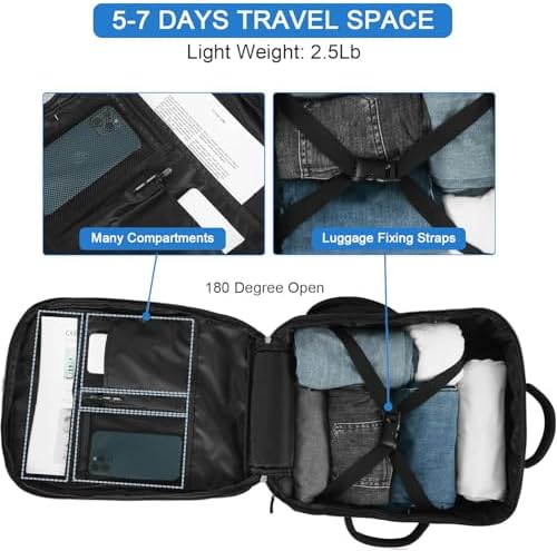 Hanples TSA Flight Approved Large Travel Backpack for Women and Men | Hanples Waterproof Anti-Theft Large Carry On Back