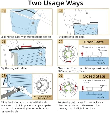 TAILI Jumbo Cube Vacuum Storage Bags 4 Pack, Extra Large (31x40x15 Inch) for Clothing and Bedding, Space Saving Closet O