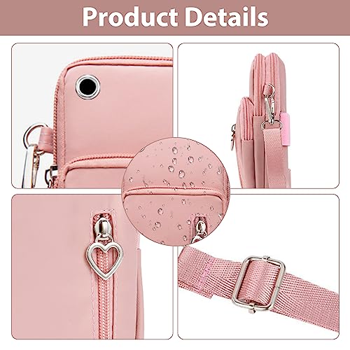 LYJOW Sac Téléphone Portable Femmes Bandoulière - Reglable pour Running et Everyday Use + Portefeuille + Sacoche Telepho