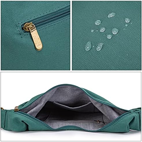 Coton Pose Women's Hippie Crossbody Bag - Top Zip Large Capacity Canvas Sling Bag - Handmade Jacquard Cloth