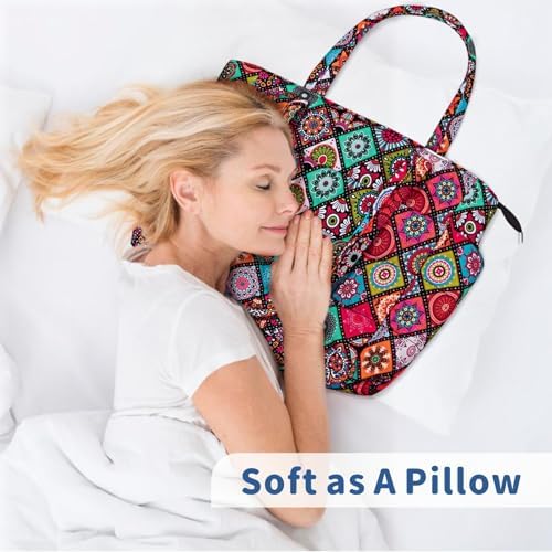 TOPDesign Lightweight Puffy Handbag for Women Travel TOPDesign Quilted Shoulder Bag for Women Work TOPDesign Puffer Tote