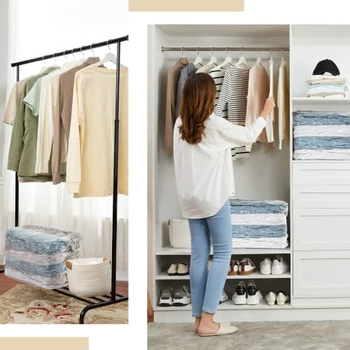 TAILI Jumbo Cube Vacuum Storage Bags 4 Pack, Extra Large (31x40x15 Inch) for Clothing and Bedding, Space Saving Closet O