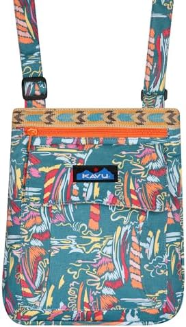 KAVU Keeper Semi Padded Sling Canvas Crossbody Bag + Comfortable Padded Shoulder Strap + Casual Styling + Durable Canvas