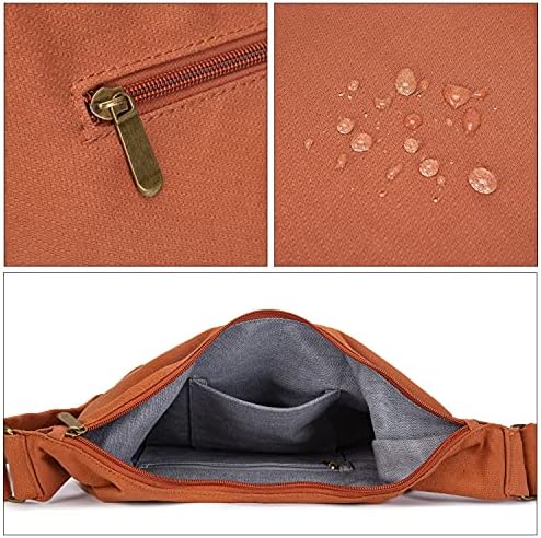 Coton Pose Women's Hippie Crossbody Bag - Top Zip Large Capacity Canvas Sling Bag - Handmade Jacquard Cloth