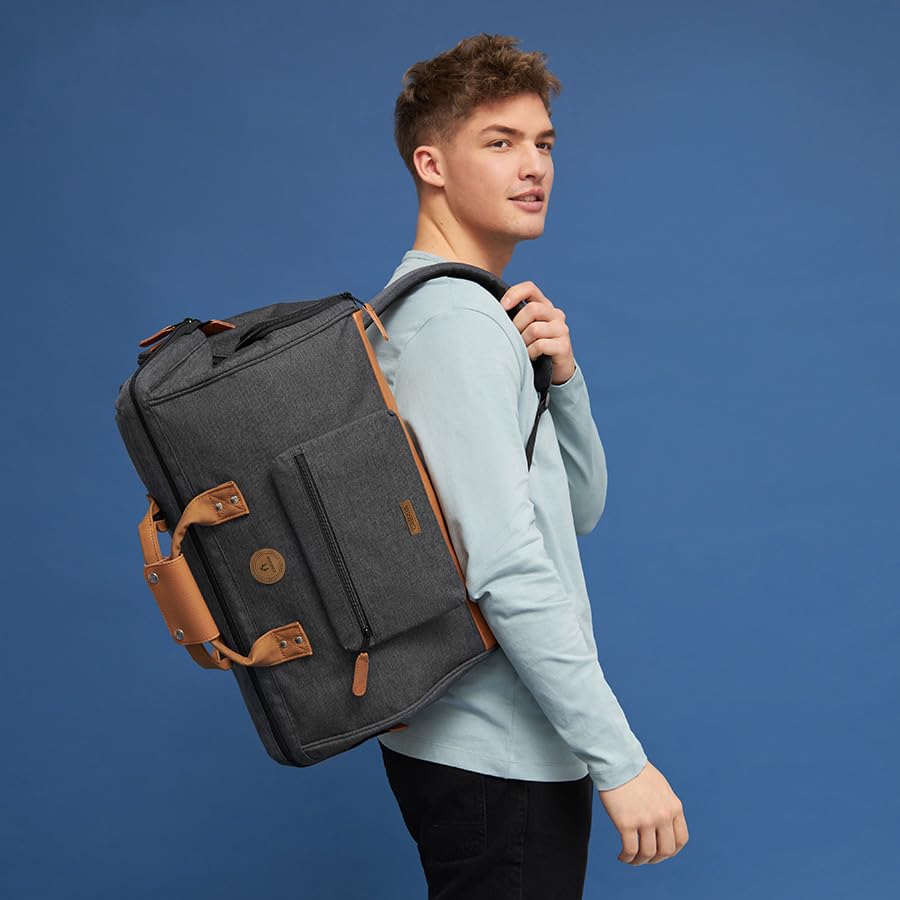 Cabaïa - Sac de Voyage Duffle Adventurer Londres 40L | Sac Week-End & Sac de Sport - Gris Déperlant & Vegane - Compatibl