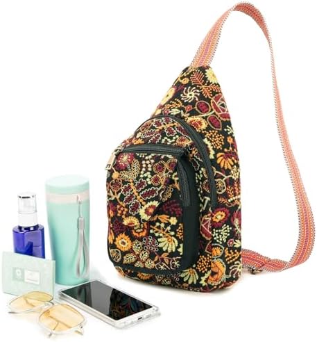 SILKAREA Embroidered Boho Small Sling Bag for Women Travel (Blue) SILKAREA Embroidered Boho Small Sling Bag for Women Ch