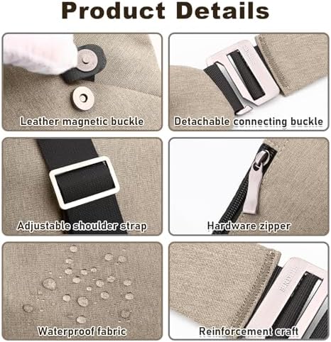 BIRDDIE Anti-Theft Travel Bag - Large Capacity Chest Sling Bag for Travel and Sports | BIRDDIE Anti-Theft Travel Bag -