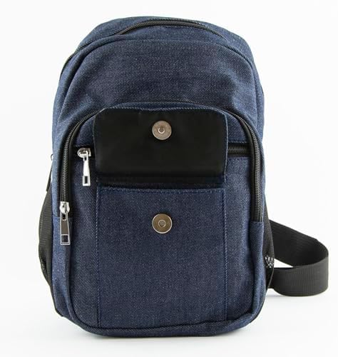 Smart Protection RFID Handbag for Travel | Stylish Denim Sling Bag for Women | Durable Blue Denim Slingshot Handbag