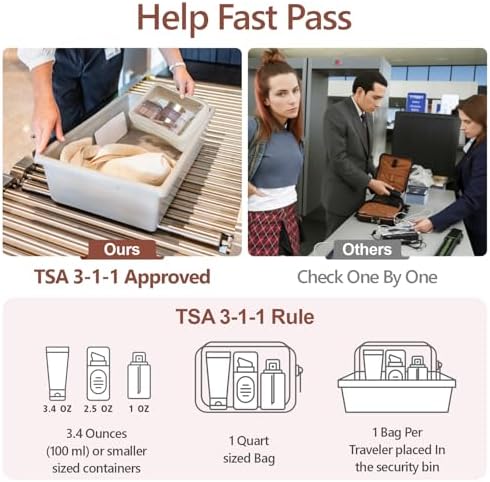 Hanging Travel Bag for Toiletries Quilted Plaid Waterproof Makeup Organizer Brown (M) Smart Large Compartments Toiletr