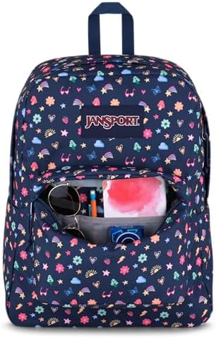 JanSport SuperBreak One Backpack Navy - Durable Lightweight Bag with Main Compartment - Premium Travel Backpack