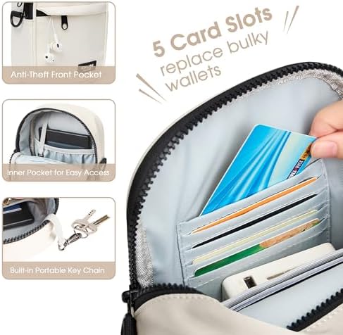 KALIDI Multi Position Crossbody Sling Bag for Women Men with Adjustable Strap