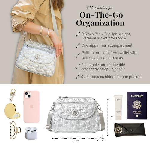 Baggallini Calais Crossbody Bags for Women Lightweight Water-Resistant Travel Purse | Baggallini Calais Crossbody Bags