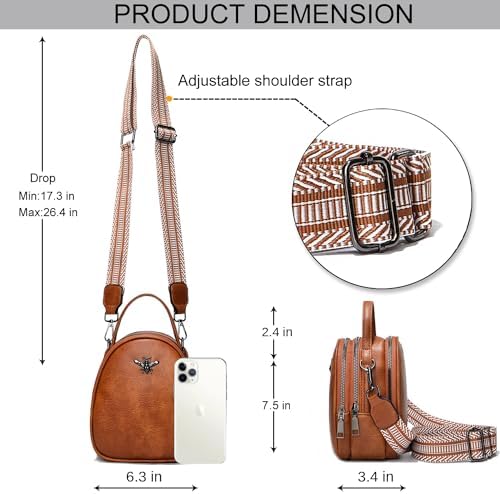 Lightweight Small Crossbody Bags for Women | Stylish Ladies Cell Phone Purse and Wallet | BAIKELI Shoulder Bag for Wome