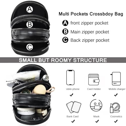 Lightweight Small Crossbody Bags for Women | Stylish Ladies Cell Phone Purse and Wallet | BAIKELI Shoulder Bag for Wome