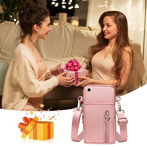 LYJOW Sac Téléphone Portable Femmes Bandoulière - Reglable pour Running et Everyday Use + Portefeuille + Sacoche Telepho