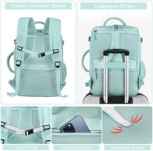 Hanples TSA Flight Approved Large Travel Backpack for Women and Men | Hanples Waterproof Anti-Theft Large Carry On Back