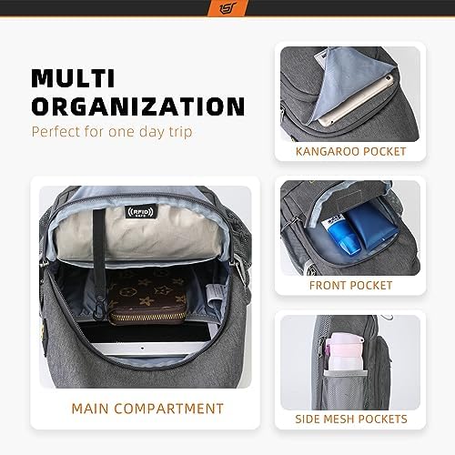 SKYSPER Anti-RFID Crossbody Sling Backpack for Women Men(Army Green) SKYSPER Travel Hiking Crossbody Bag for Women Men