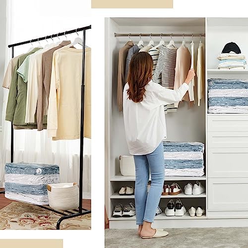 TAILI Jumbo Cube Vacuum Storage Bags 4 Pack, Extra Large (31x40x15 Inch) for Clothing and Bedding, Space Saving Closet O