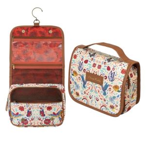 Trousse de Toilette Femme Grupo Erik Frida Kahlo | Vanity Voyage, Crochet de Suspension, Trousse à Maquillage