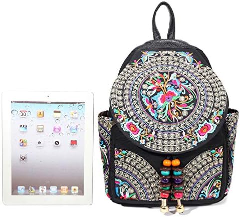 SILKAREA Embroidered Boho Small Sling Bag for Women Travel (Blue) SILKAREA Embroidered Boho Small Sling Bag for Women Ch