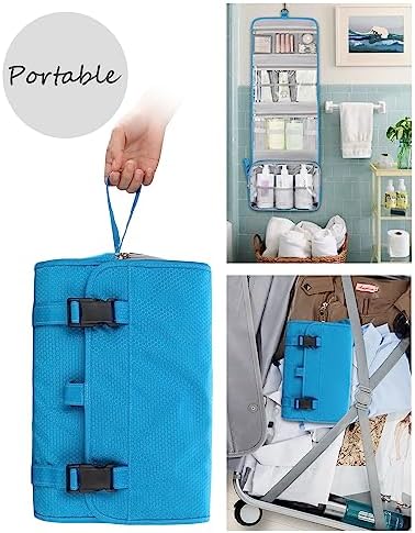 Relavel Travel Toiletry Bag for Men, Large Capacity Travel Kit, Hanging Toiletry Bag for Women