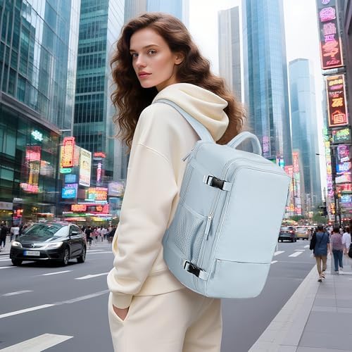 Hanples TSA Flight Approved Large Travel Backpack for Women and Men | Hanples Waterproof Anti-Theft Large Carry On Back