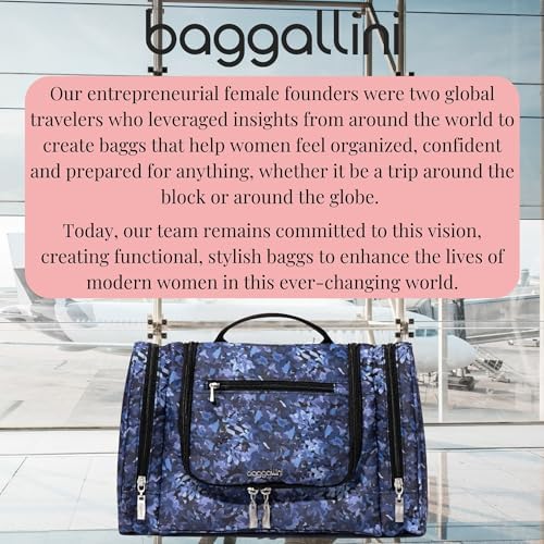 Baggallini High-Quality Toiletry Kit for Men and Women on Business Trips | Baggallini Travel Toiletry Kit Featuring Com
